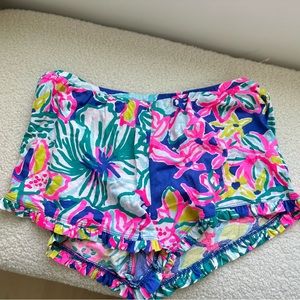 NWOT Lilly Pulitzer Girls Kids XL Pull On Shorts Fits Women XS